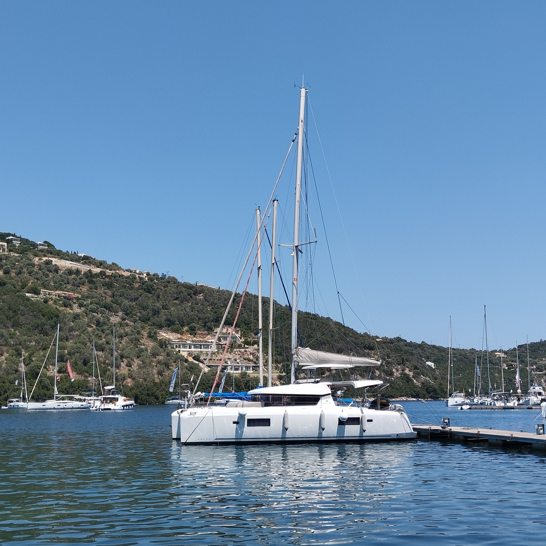 Sivota Bay on Lefkada Island - Catamaran JOY.