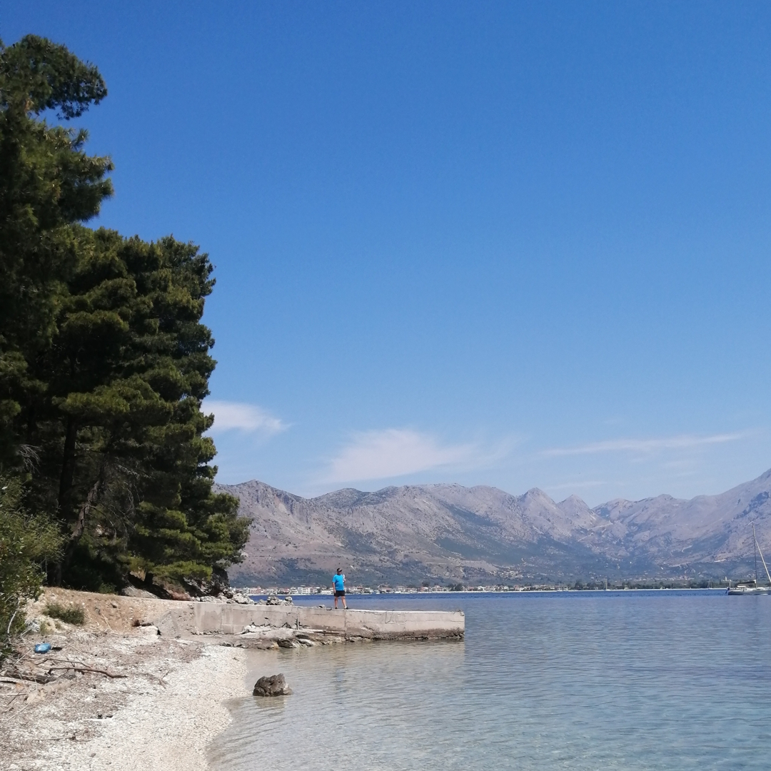 Views of the beaches of Kalamos
