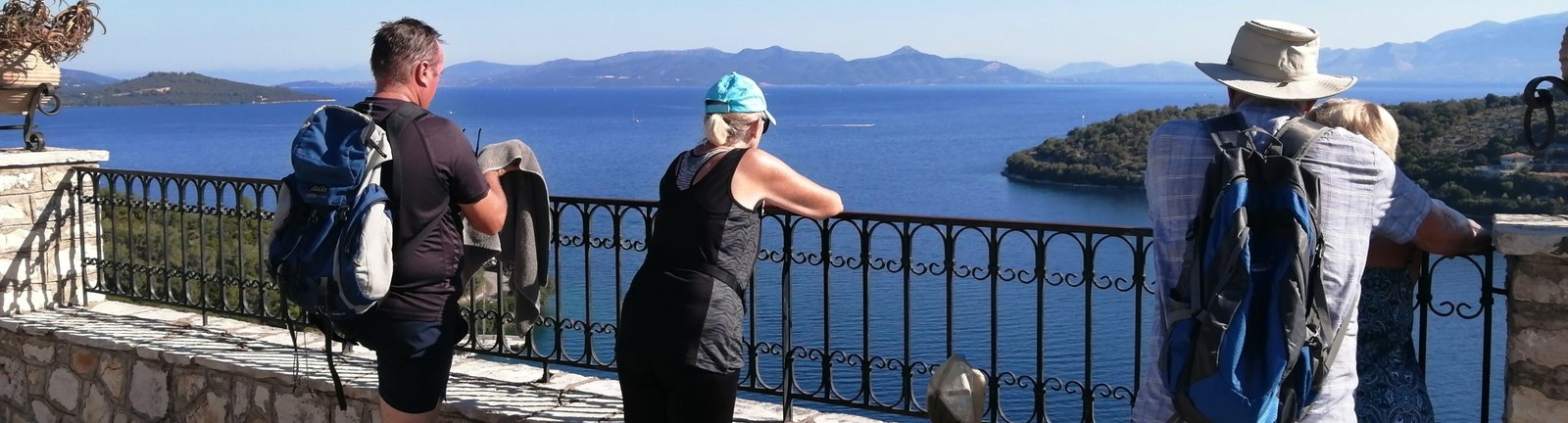 View towards the islands from Meganisi
