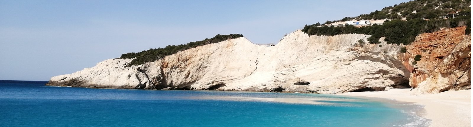 Walking trails on Lefkada Island in Greece